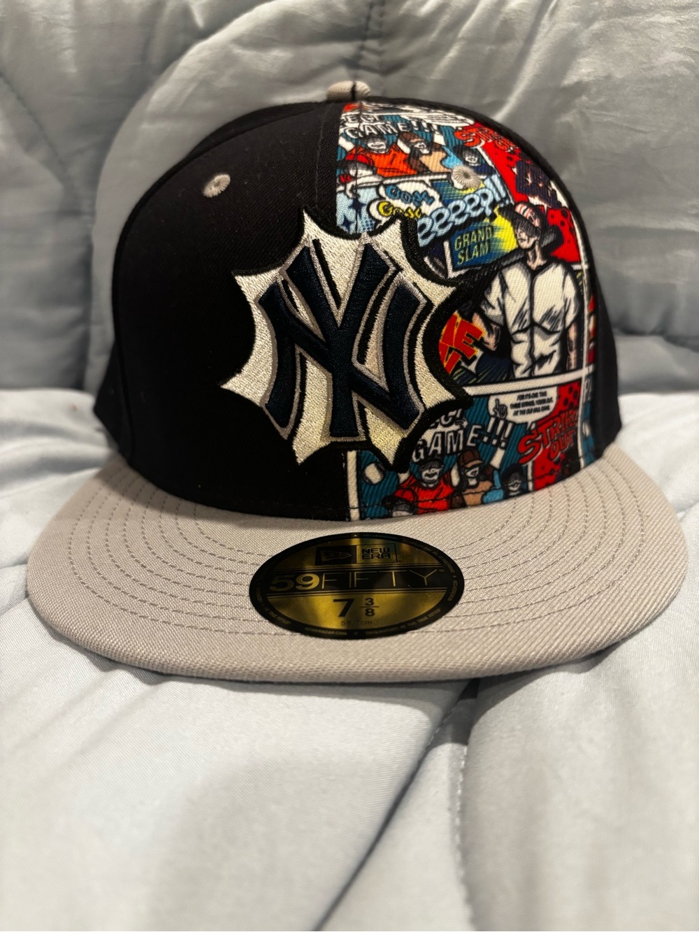 New Era New York Yankees Diamond Hero Edition 59FIFTY Fitted Hat Cap Size 7 3/8